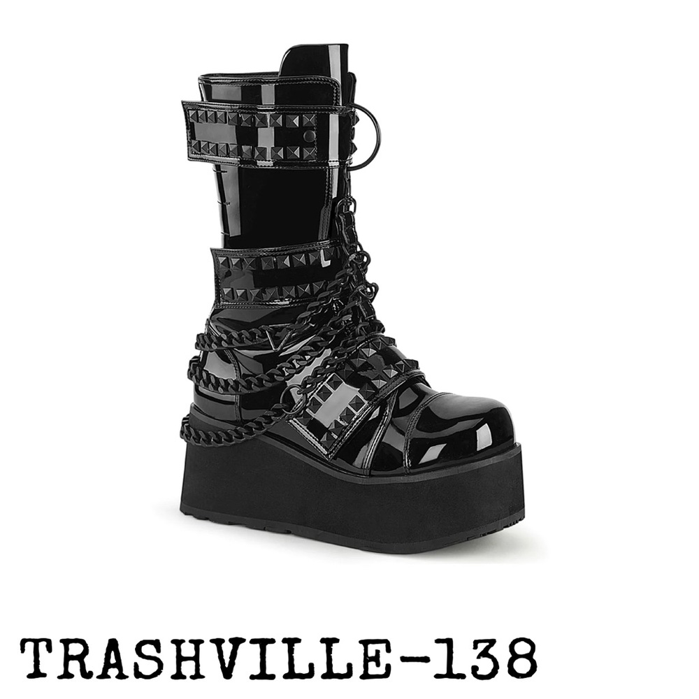 Demonia Trashville-138 Men’s 7 Women’s 9